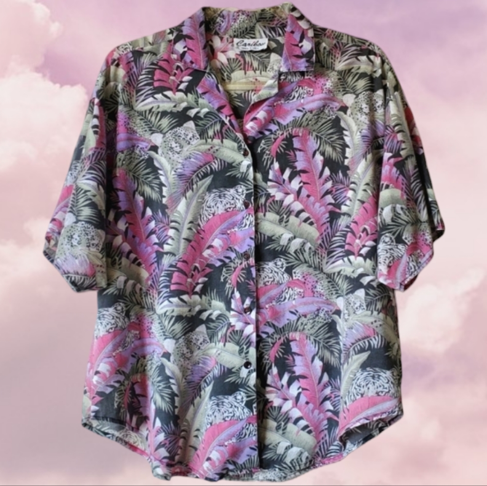 🐅Vintage Tropical Tiger Shirt🐆